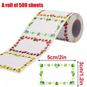500X Adhesive Freezer Kitchen Food Stickers Label Food Storage Label V528-SELF-ADHESIVE-STICKER-500PCS-323375