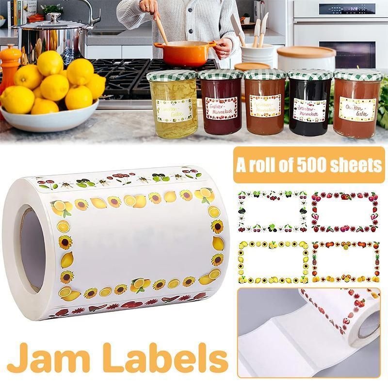 500X Adhesive Freezer Kitchen Food Stickers Label Food Storage Label V528-SELF-ADHESIVE-STICKER-500PCS-323375
