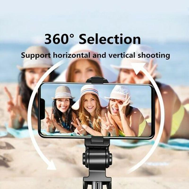 Wireless Bluetooth Selfie Stick Tripod with Remote Control for Phones 6 in 1 - Black V528-SELFIESTICK-BLACK-786424