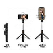 Wireless Bluetooth Selfie Stick Tripod with Remote Control for Phones 6 in 1 - Black V528-SELFIESTICK-BLACK-786424