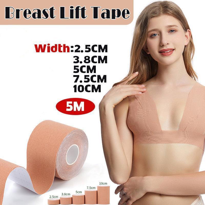 Skin Colour 5M Women Boob Tape Invisible Bra Nipple Cover Adhesive Breast Lift Tape - 10CMx5M V528-SELLOTAPE-SKINCOLOUR10-5-92369
