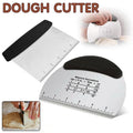 Dough Scraper Stainless Steel Bake Cake Slicer Pastry Cutter Multipurpose Bench - Semicircle V528-SEMICIRCLE-820147