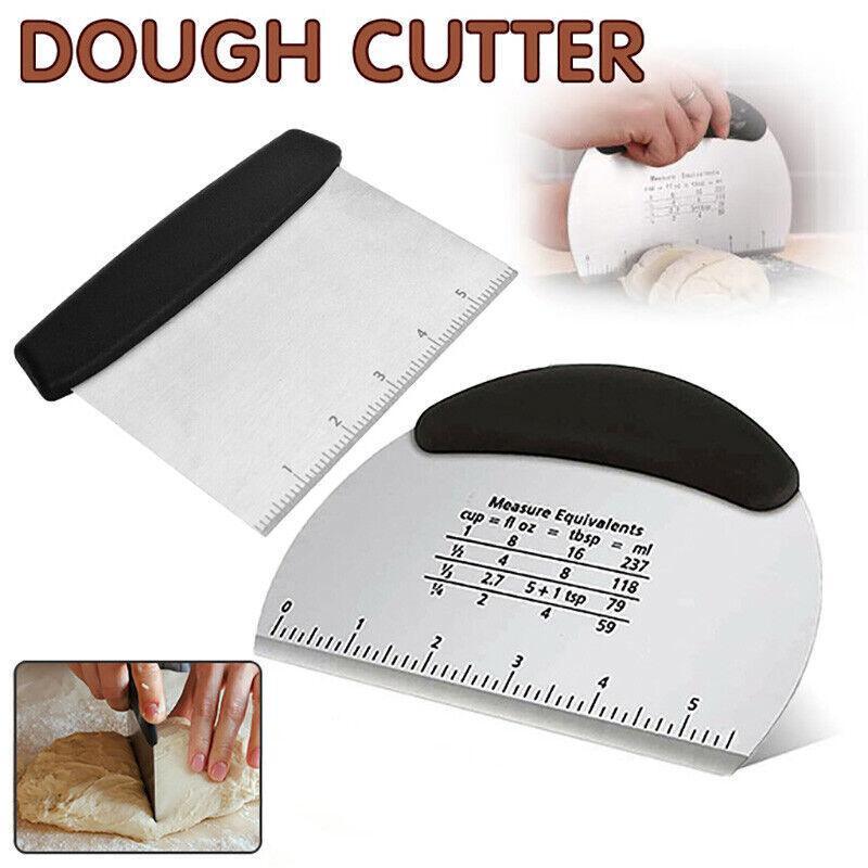 Dough Scraper Stainless Steel Bake Cake Slicer Pastry Cutter Multipurpose Bench - Semicircle V528-SEMICIRCLE-820147