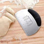 Dough Scraper Stainless Steel Bake Cake Slicer Pastry Cutter Multipurpose Bench - Semicircle V528-SEMICIRCLE-820147