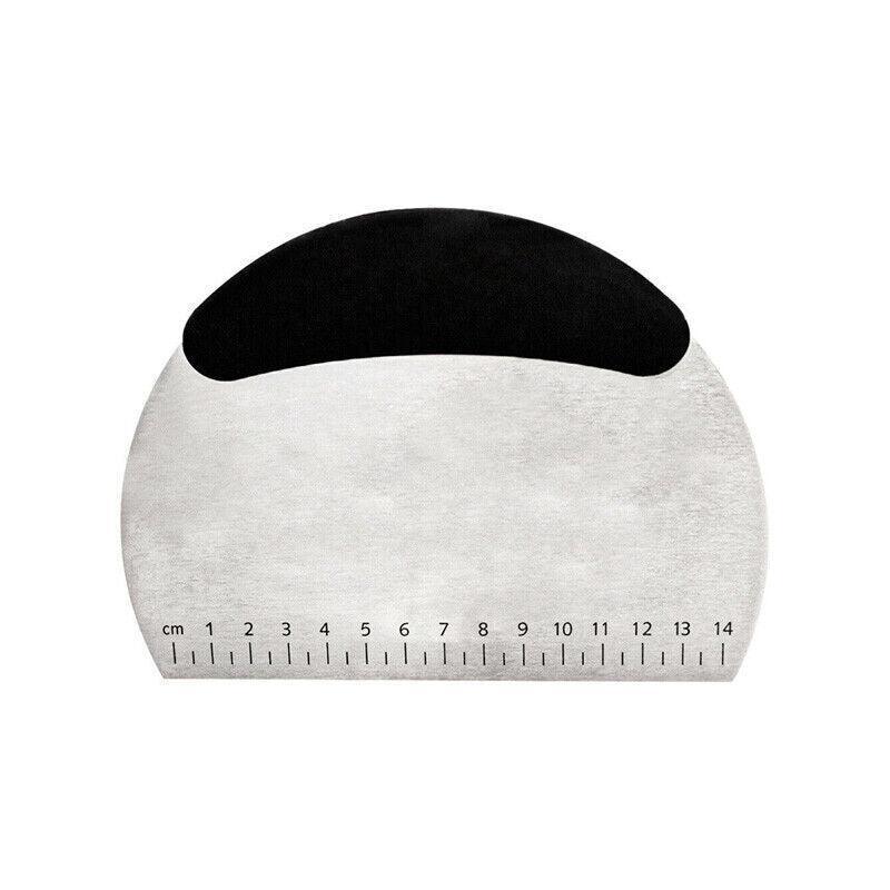 Dough Scraper Stainless Steel Bake Cake Slicer Pastry Cutter Multipurpose Bench - Semicircle V528-SEMICIRCLE-820147