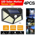 4pcs Solar Powered Outdoor Motion Sensor Security Light 100 LED Waterproof V528-SENSORLIGHT-680926