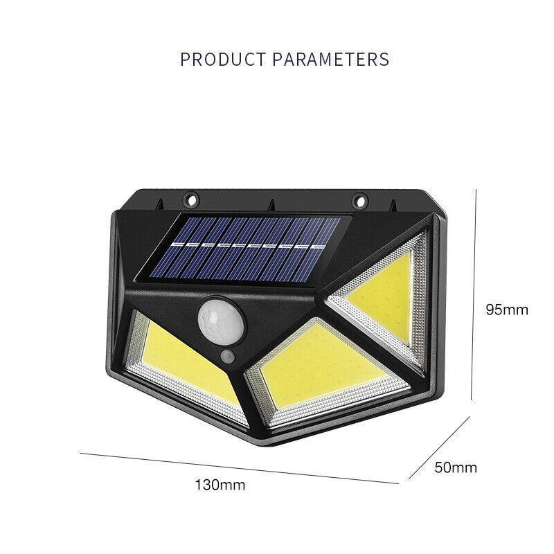 4pcs Solar Powered Outdoor Motion Sensor Security Light 100 LED Waterproof V528-SENSORLIGHT-680926