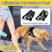 Adjustable Dog Vest Harness for Small Medium Dogs Comfortable No Pull Design - Camouflage-L V528-SERVICEDOG-VEST-CAMOUFLAGE-L-243069