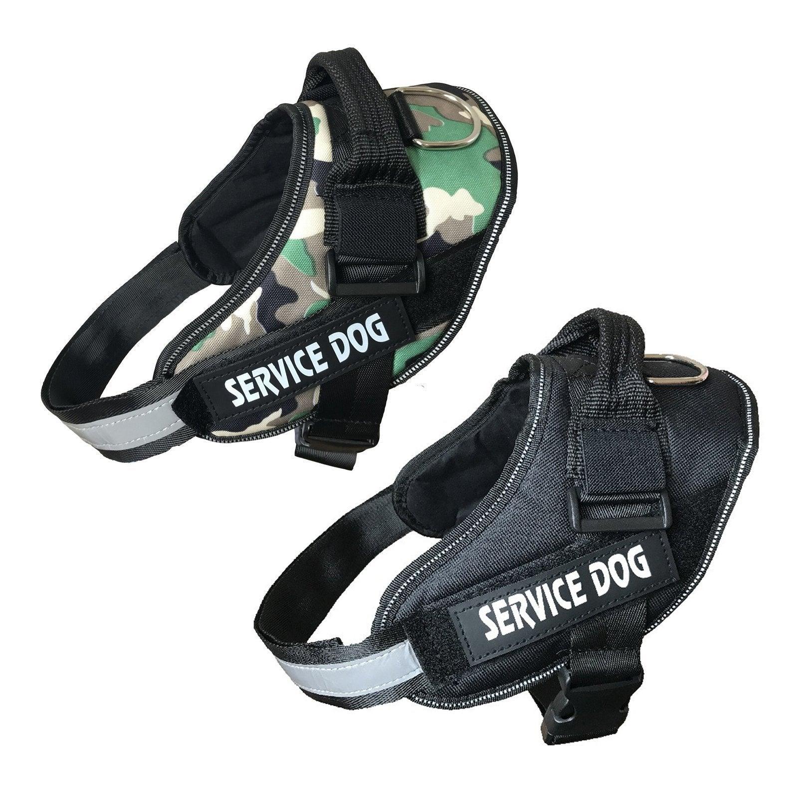 Adjustable Dog Vest Harness for Small Medium Dogs Comfortable No Pull Design - Camouflage-L V528-SERVICEDOG-VEST-CAMOUFLAGE-L-243069
