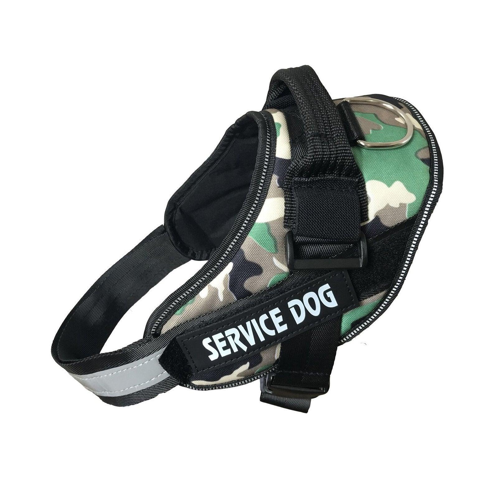 Adjustable Dog Vest Harness for Small Medium Dogs Comfortable No Pull Design - Camouflage-L V528-SERVICEDOG-VEST-CAMOUFLAGE-L-243069