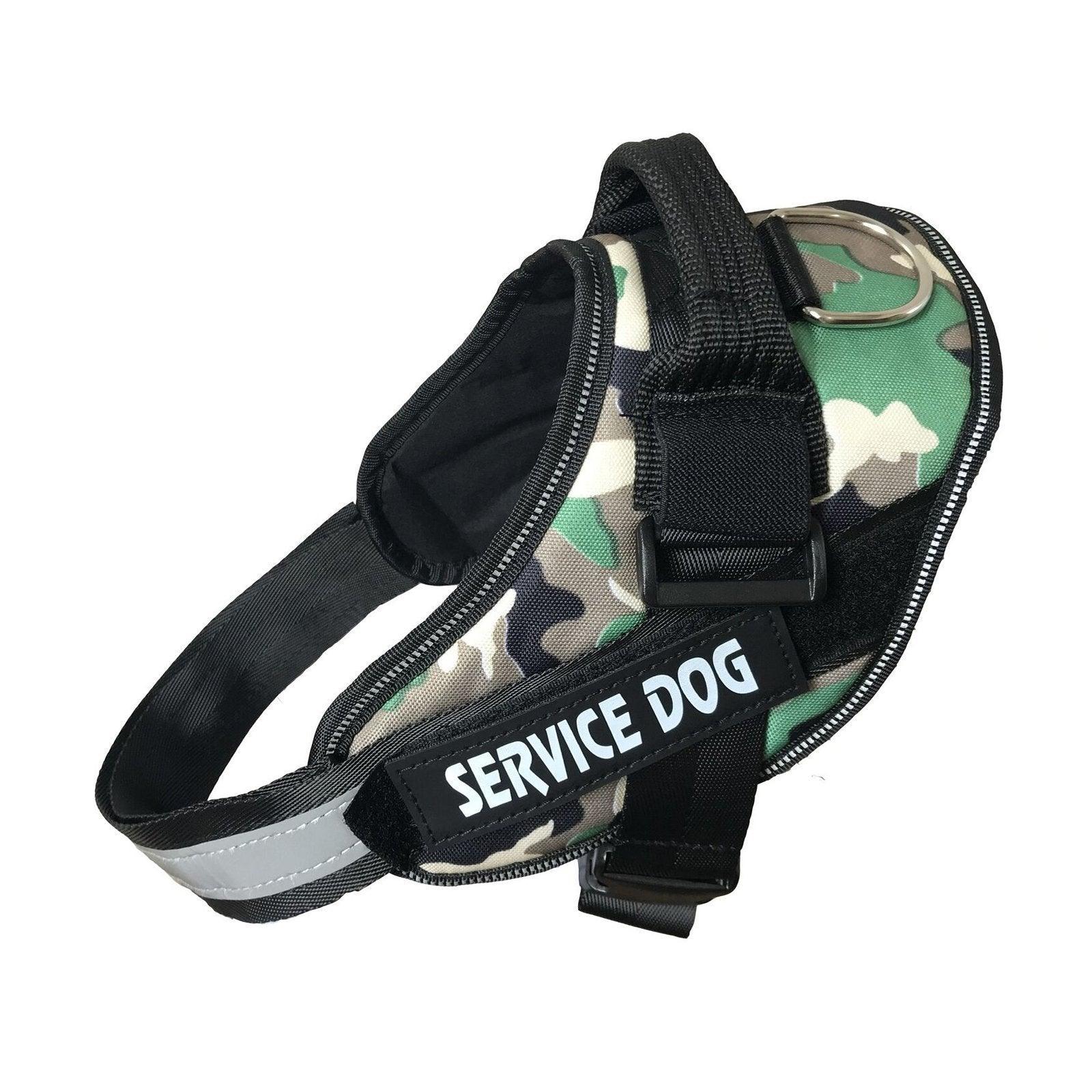 Adjustable Dog Vest Harness for Small Medium Dogs Comfortable No Pull Design - Camouflage-L V528-SERVICEDOG-VEST-CAMOUFLAGE-L-243069