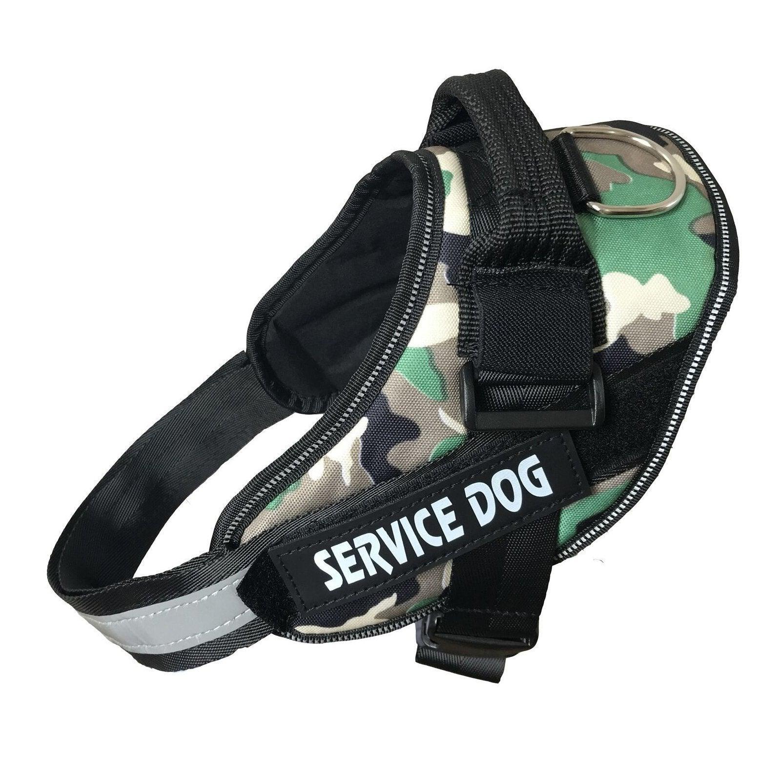Adjustable Dog Vest Harness for Small Medium Dogs Comfortable No Pull Design - Camouflage-L V528-SERVICEDOG-VEST-CAMOUFLAGE-L-243069