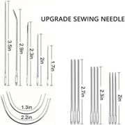 29 Pack Upholstery Repair Kit Leather Craft Tool Kit Leather Hand Sewing Needle V528-SEWINGTOOLS-29PCS-45935