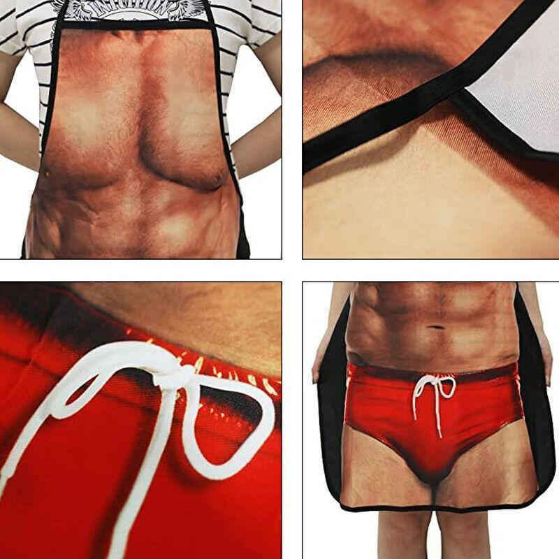 Funny Adult Men Women Novelty Aprons Party Game Cooking Kitchen BBQ Baking - Sexy Lace V528-SEYLACE-78-861524