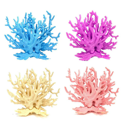 Soft Coral Realistic Water Plants Aquarium Decoration Fish Tank Seawater Set - Beige V528-SH-BEIGE-857820