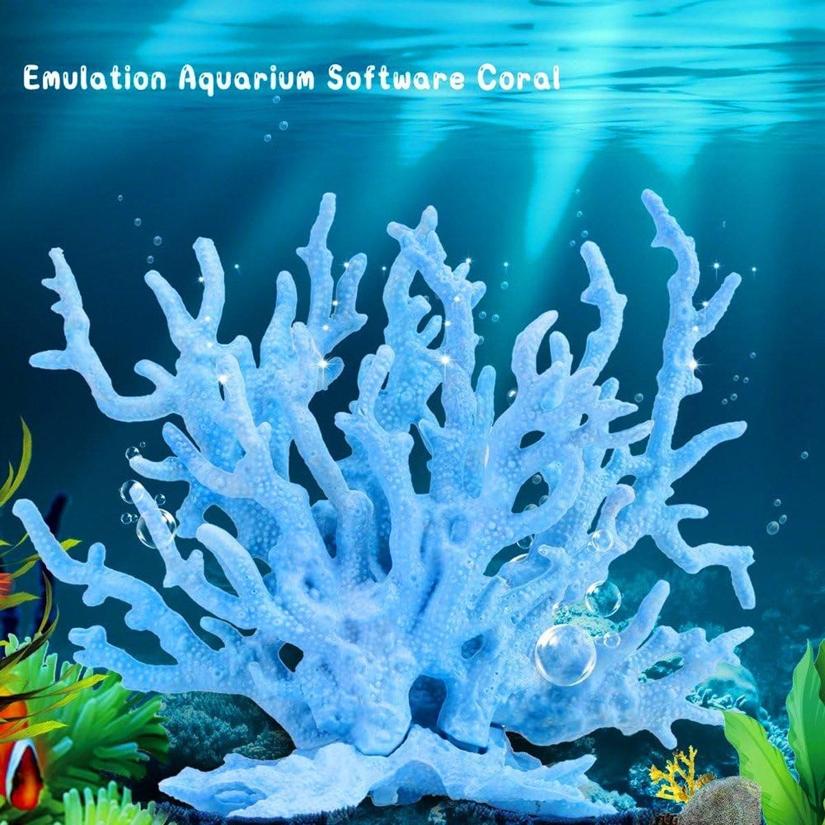 Soft Coral Realistic Water Plants Aquarium Decoration Fish Tank Seawater Set - Blue V528-SH-BLUE-947638
