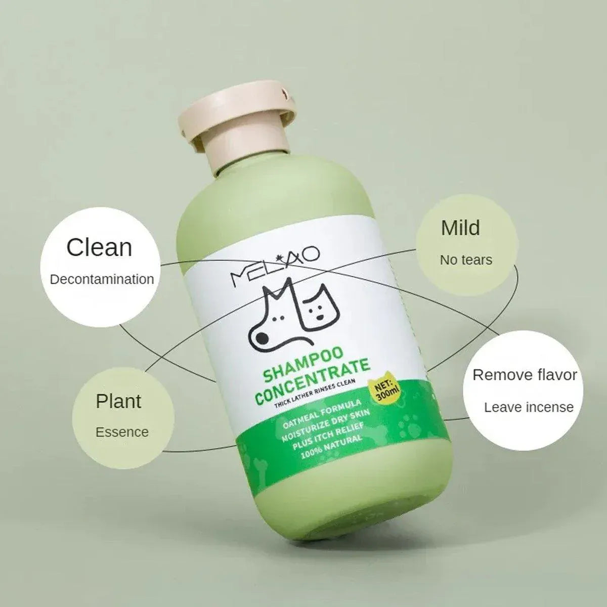 Pet Body Soap Bath Lotion Hair Protecting Knotted Cat Dog Shampoo Conditioner - Shampoo-300ml V528-SHAMPOO-300ML-935422