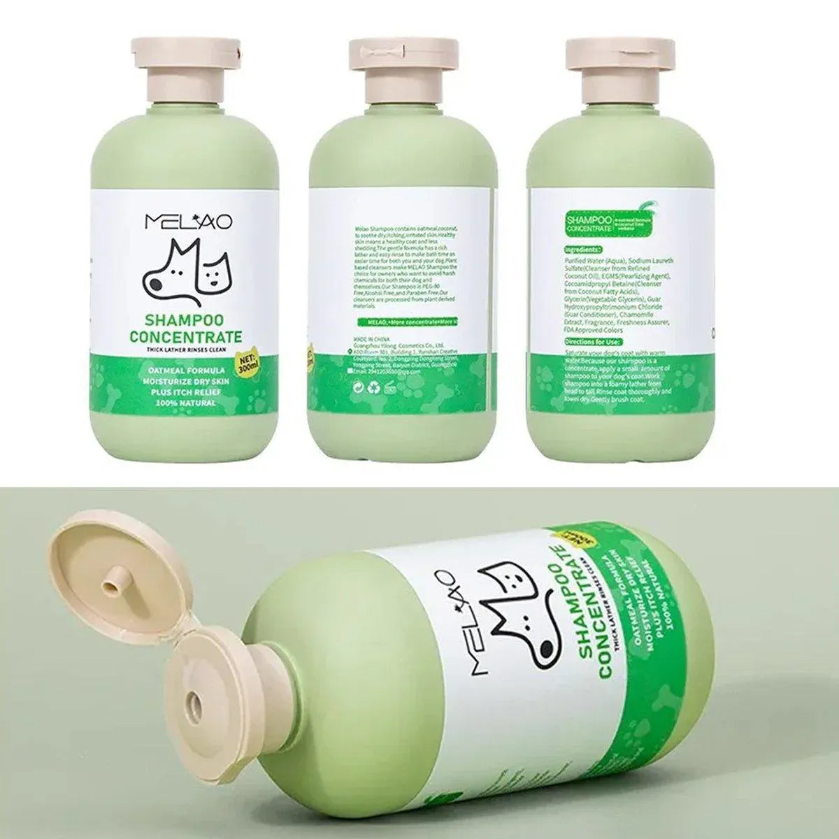 Pet Body Soap Bath Lotion Hair Protecting Knotted Cat Dog Shampoo Conditioner - Shampoo-300ml V528-SHAMPOO-300ML-935422