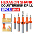 Hexagon Shank Countersink Drill Bit Woodworking Screw Wood Hole Drill Bit 8Mm V528-SHANKDRIL-192788