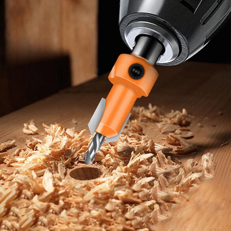 Hexagon Shank Countersink Drill Bit Woodworking Screw Wood Hole Drill Bit 8Mm V528-SHANKDRIL-192788