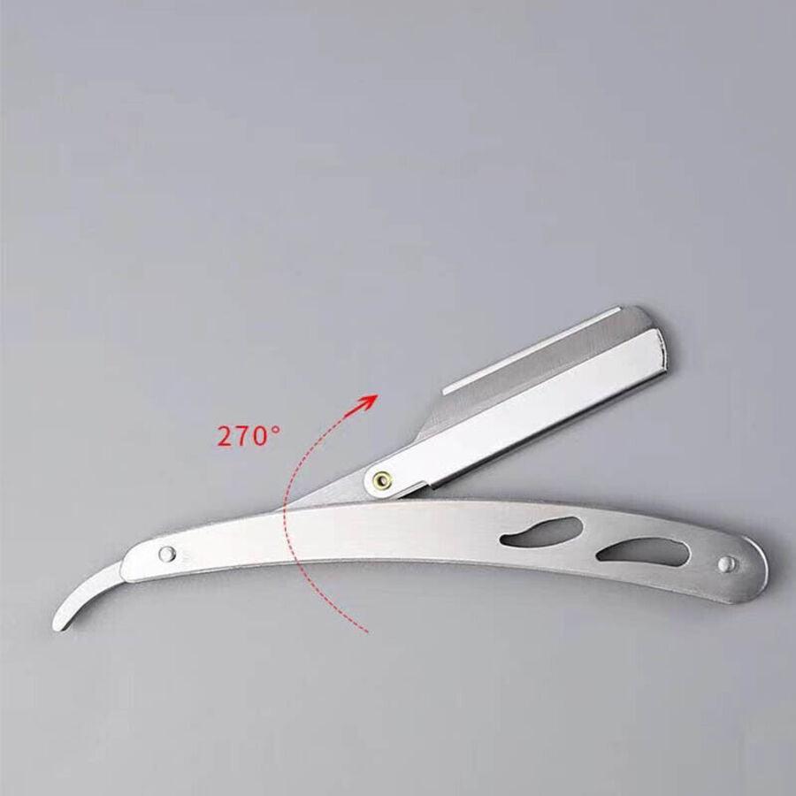 Sharp Barber Salon Straight Cut Throat Shaving Razor Shavette Rasoirs with 10 Blades V528-SHARP-36039