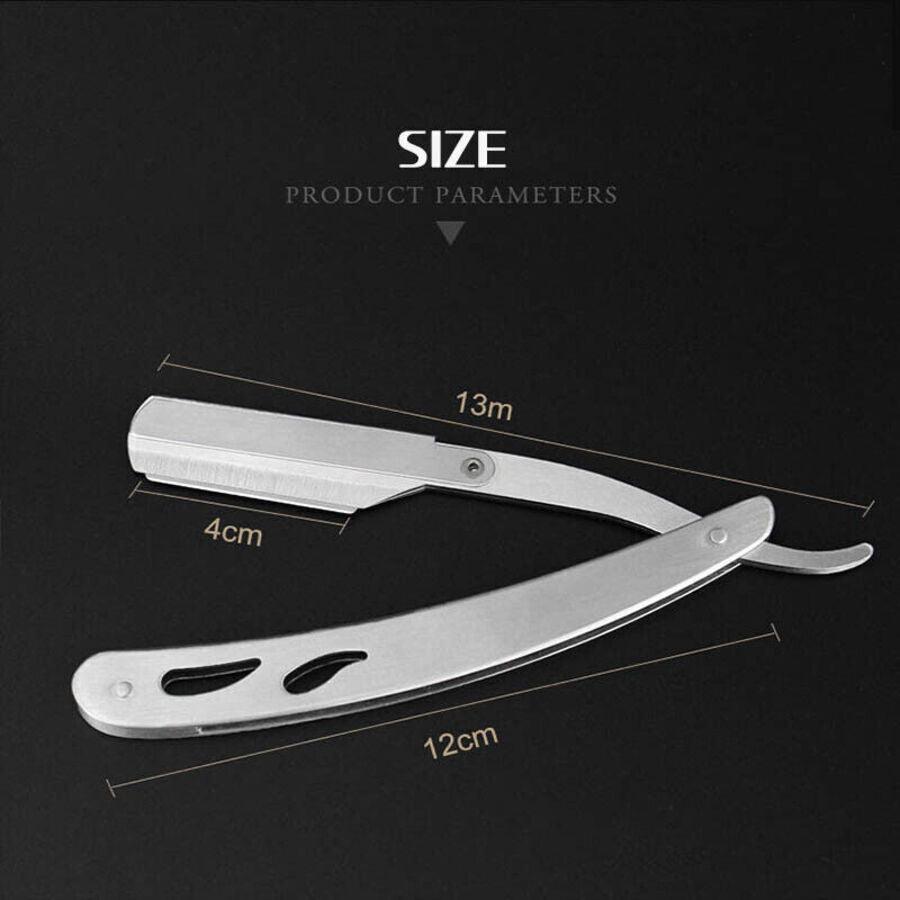 Sharp Barber Salon Straight Cut Throat Shaving Razor Shavette Rasoirs with 10 Blades V528-SHARP-36039