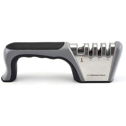 Four Stage Knife Sharpener Multifunction Kitchen Blade Sharpening Tool Quick Use - Black V528-SHARPENER-ASH-BLACK-571719