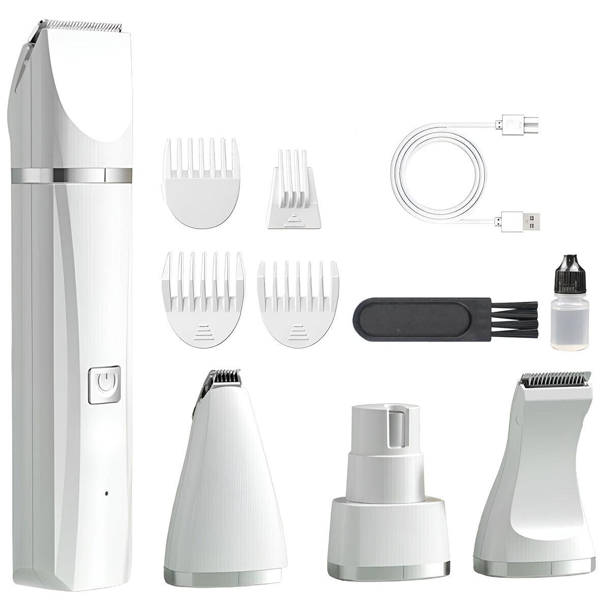 Rechargeable Pet Hair Clippers Professional Grooming Kit for Cats and Dogs V528-SHAVER-WHITE-112646