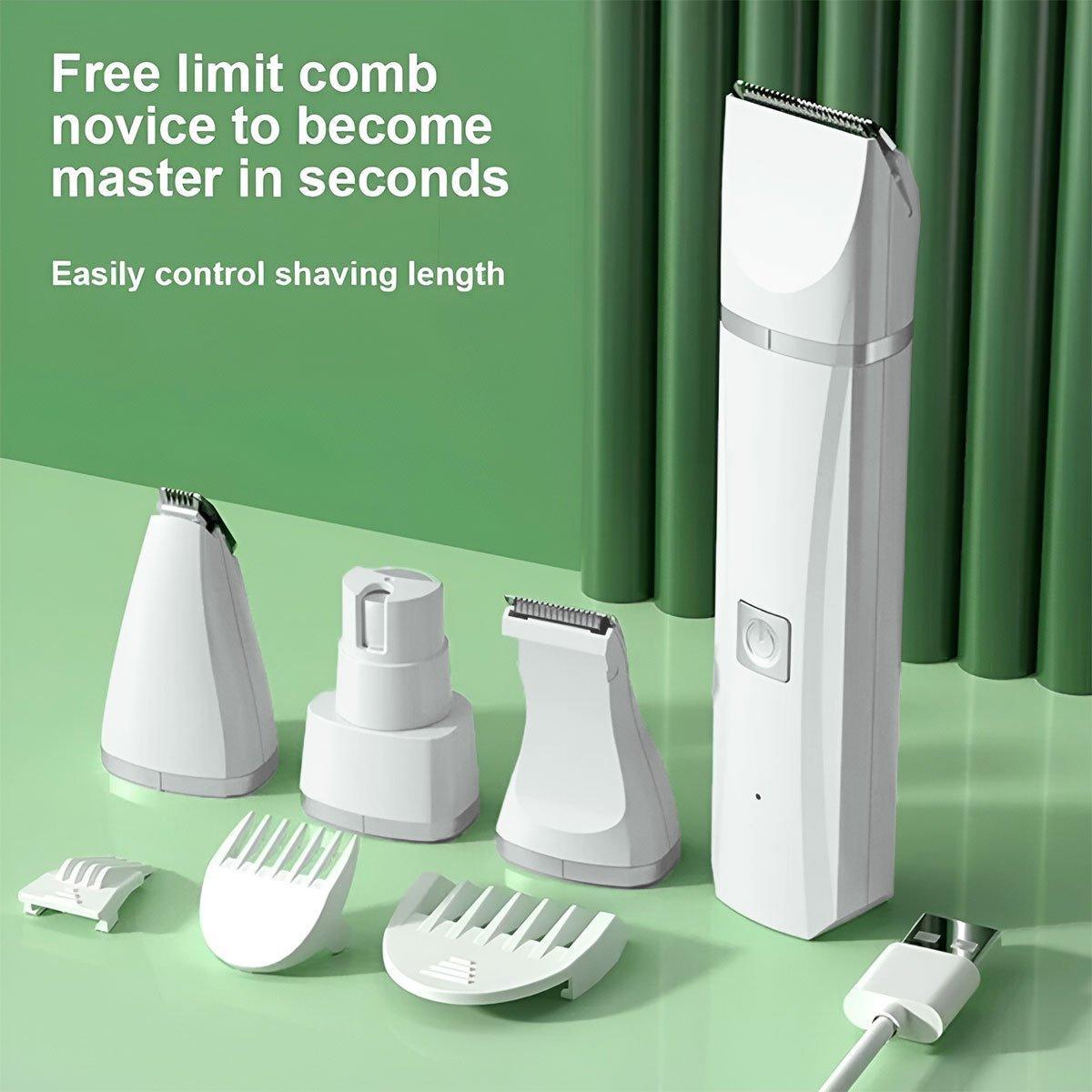 Rechargeable Pet Hair Clippers Professional Grooming Kit for Cats and Dogs V528-SHAVER-WHITE-112646