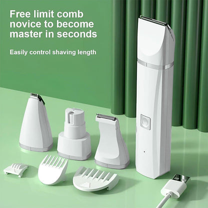 Rechargeable Pet Hair Clippers Professional Grooming Kit for Cats and Dogs V528-SHAVER-WHITE-112646