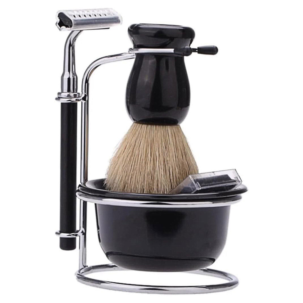 5PCS Shaving Kit Set Manual Razor Brush Stand Bowl Set for Men V528-SHAVING-BRUSH-5PCS-489487