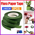 2PCS Green Floral Tape for DIY Craft Flower Wrapping and Bouquet Stems 240cm V528-SHELFSPONGE-2PCS-174464