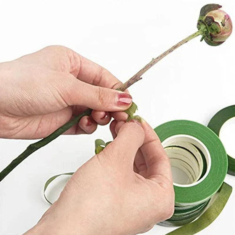 2PCS Green Floral Tape for DIY Craft Flower Wrapping and Bouquet Stems 240cm V528-SHELFSPONGE-2PCS-174464