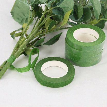 2PCS Green Floral Tape for DIY Craft Flower Wrapping and Bouquet Stems 240cm V528-SHELFSPONGE-2PCS-174464