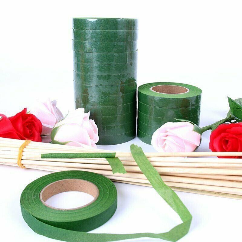 2PCS Green Floral Tape for DIY Craft Flower Wrapping and Bouquet Stems 240cm V528-SHELFSPONGE-2PCS-174464
