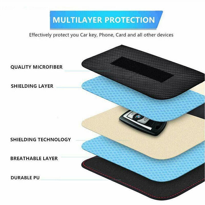 For Faraday Bag Rfid Signal Blocking Shielding Pouch Cell Phone Blocker Wallet V528-SHIELDINGBAG-CAR-854654