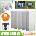 10 Plates Foldable Aluminum Camping Cooker Wind Shield for BBQ Stove V528-SHIELDSCREENS-744979
