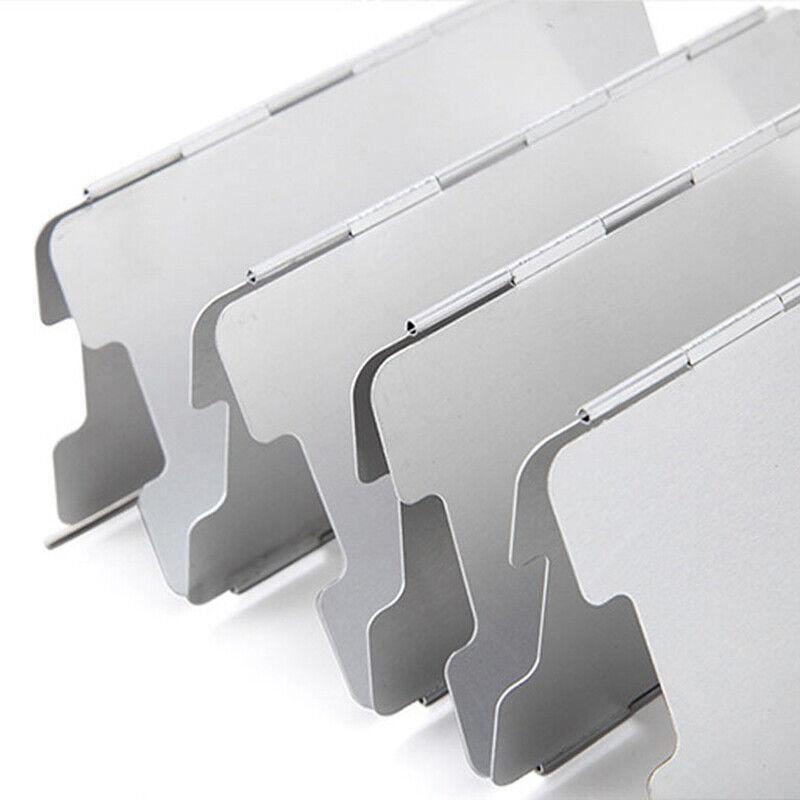 10 Plates Foldable Aluminum Camping Cooker Wind Shield for BBQ Stove V528-SHIELDSCREENS-744979