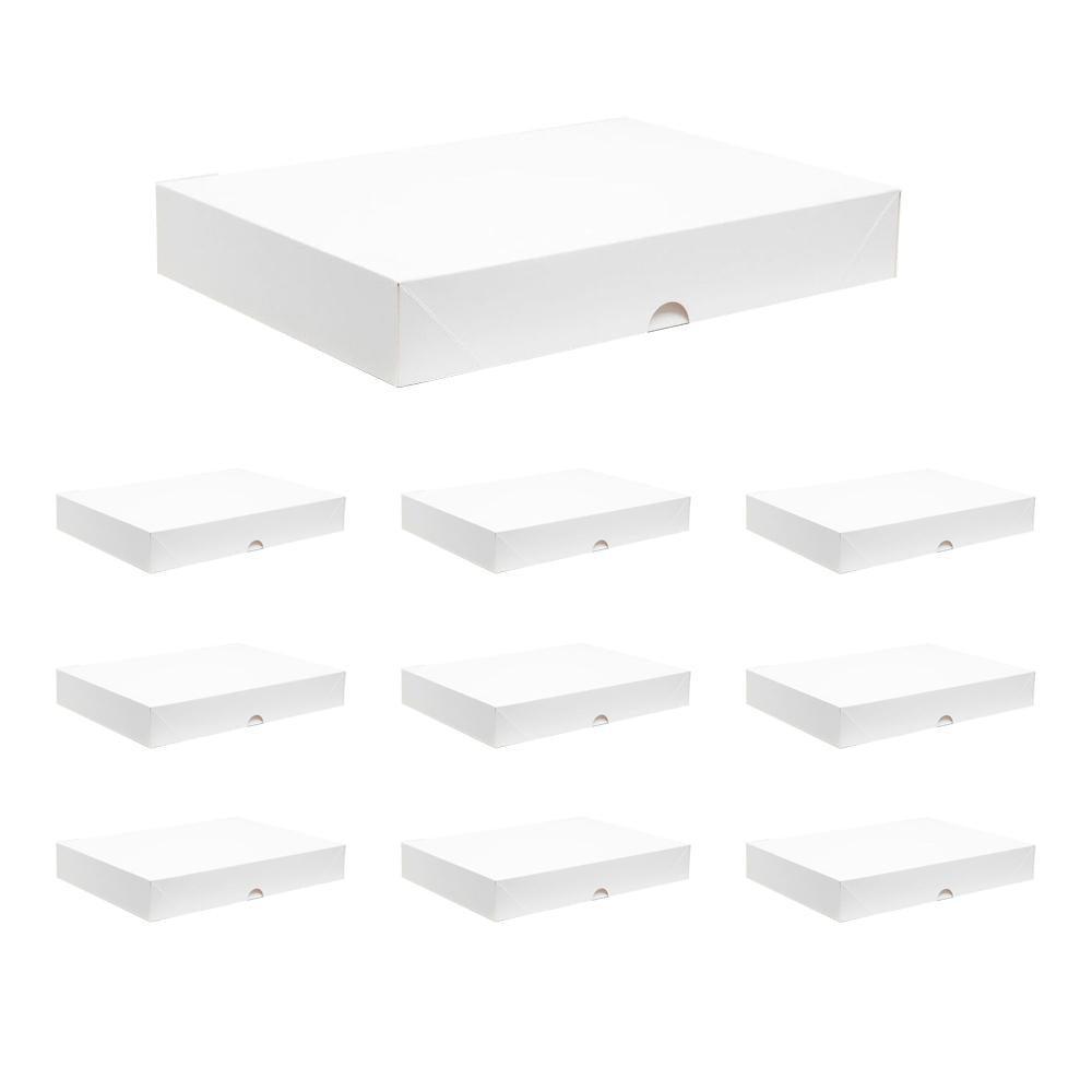 Premium Shirt Packaging Boxes 350g White Cardboard 2Sizes Easy Storage Flat Pack - 25pcs-11*8.5*1.5inch V528-SHIRT-BOX-25PCS-11-85-15-172270