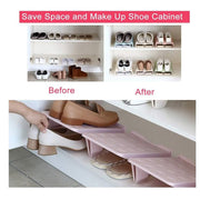 5pcs Double Layer Shoe Rack Simple Storage Organizer Space Saving Shoe Holder - Pink V528-SHOE-5PCS-PINK-373869