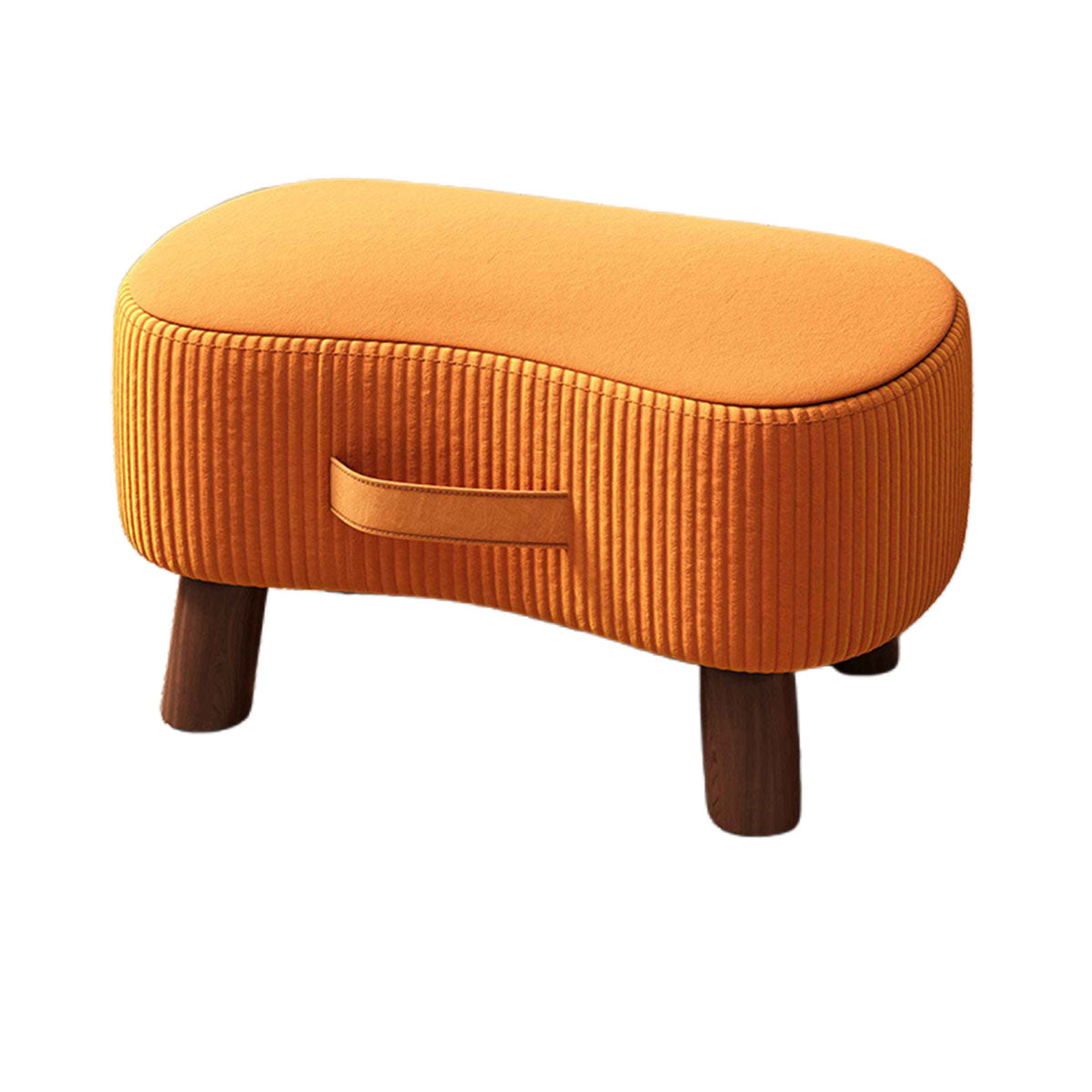 Small Stool for Home Simple Shoe Changing Low Seat Stool Wooden Household Use - Beige V528-SHOE-BENCH-BEIGE-AD-696233