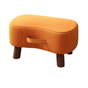 Small Stool for Home Simple Shoe Changing Low Seat Stool Wooden Household Use - Orange V528-SHOE-BENCH-ORANGE-AD-461900