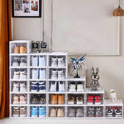 Easy Assemble Shoe Box Foldable Rack 3/6 Layers Storage Transparent Drawers - 3-Tier V528-SHOE-RACK-3-961836