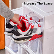 Easy Assemble Shoe Box Foldable Rack 3/6 Layers Storage Transparent Drawers - 3-Tier V528-SHOE-RACK-3-961836