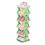 6/7 Tier Shoe Rack Space Saving Small Shoe Cabinet Storage Shelf Organizer - Blue-7 Layer V528-SHOE-RACK-7-BLUE-632660