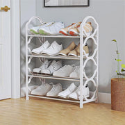 Four Layer Shoe Rack Storage Organizer Multi Tier Shoe Shelf for Entryway Closet - Black V528-SHOE-RACK-BLACK-393885