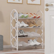 Four Layer Shoe Rack Storage Organizer Multi Tier Shoe Shelf for Entryway Closet - Black V528-SHOE-RACK-BLACK-393885