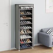 10 Tier Black Shoe Rack Dustproof Organiser Shoe Storage Cabinet for Home Use V528-SHOE-RACK-GREY-415815