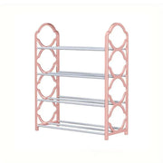 Four Layer Shoe Rack Storage Organizer Multi Tier Shoe Shelf for Entryway Closet - Pink V528-SHOE-RACK-PINK-946769