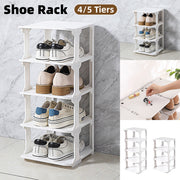 4/5Tier Shoe Rack Organizer Shelf Space Saving Storage Stand For Entryway Home - 4-Tier V528-SHOE-RACK-WHITE-4-101074